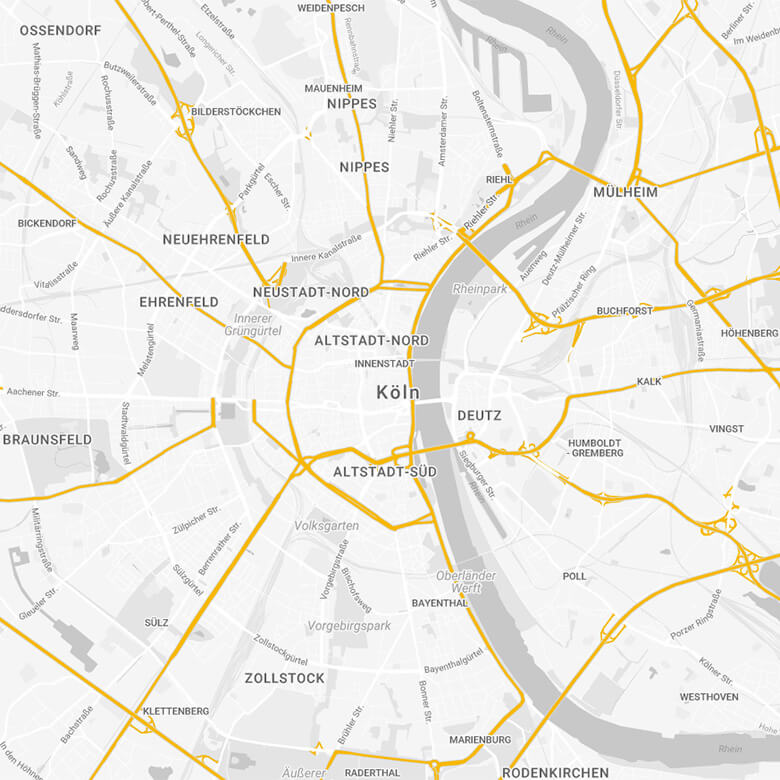 Google Maps Karte von Köln